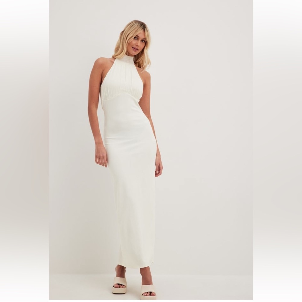 NAKD Front draped tie maxi dress
